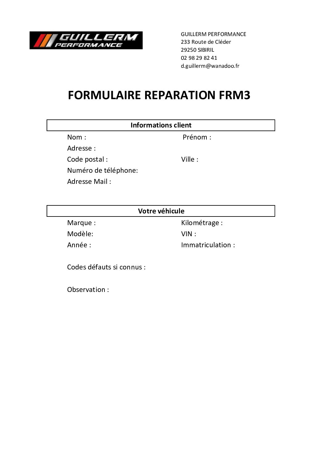 FORMULAIRE REPARATION FRM3 pdf - Morlaix Finistère Réparation FRM 3 – Image 2